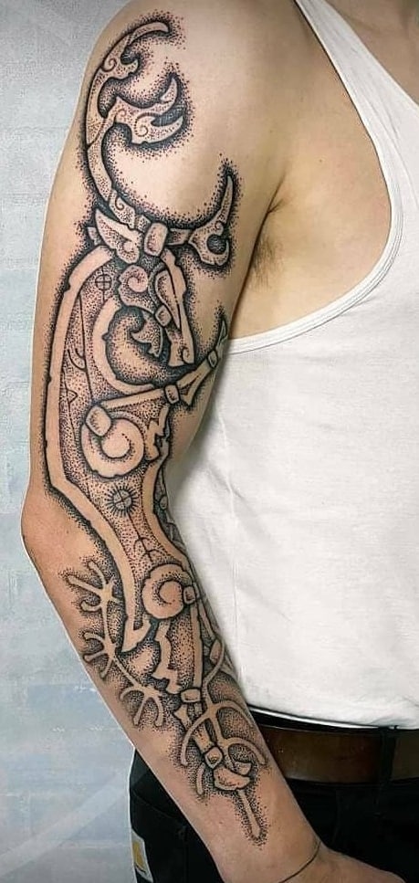 Viking Stag Tattoo 