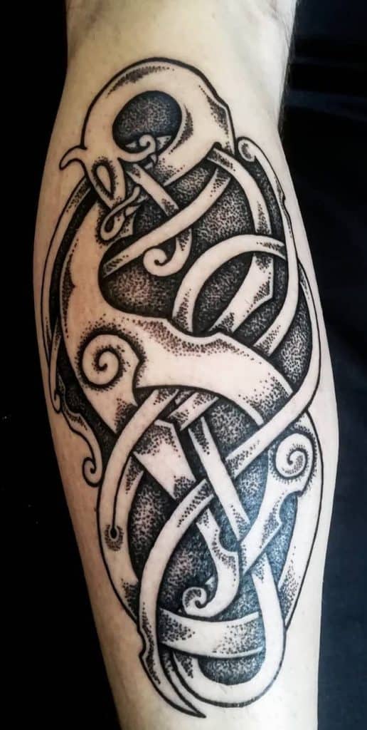 Viking Urnes Tattoo