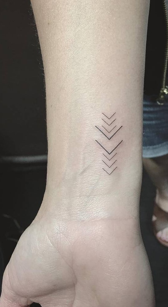 Arrow Tattoo on Wrist