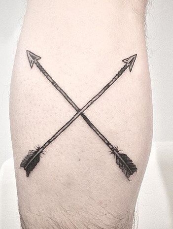 Crossed Arrow Tattoo