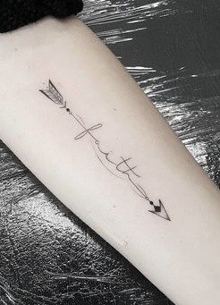 Faith Arrow Tattoo