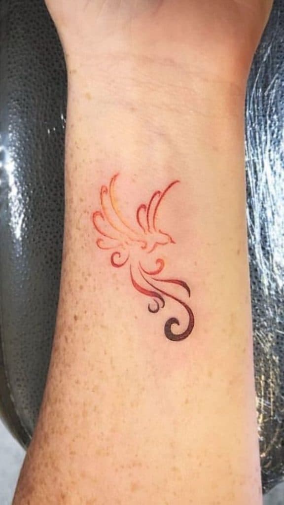 Phoenix Tattoo on Wrist
