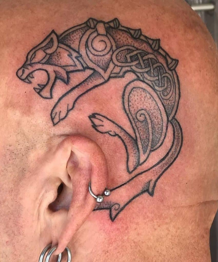 Celtic Wolf Tattoo
