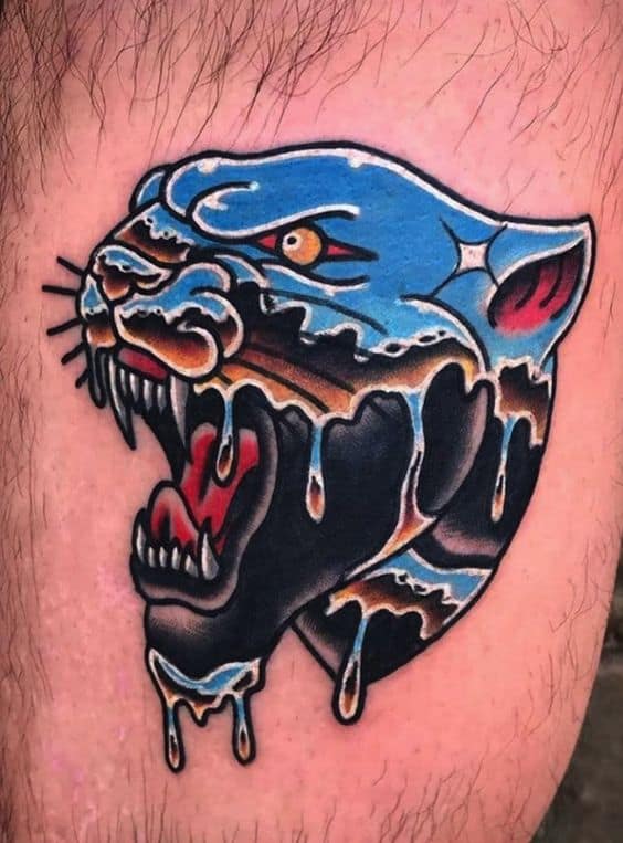 Chrome Panther Tattoo