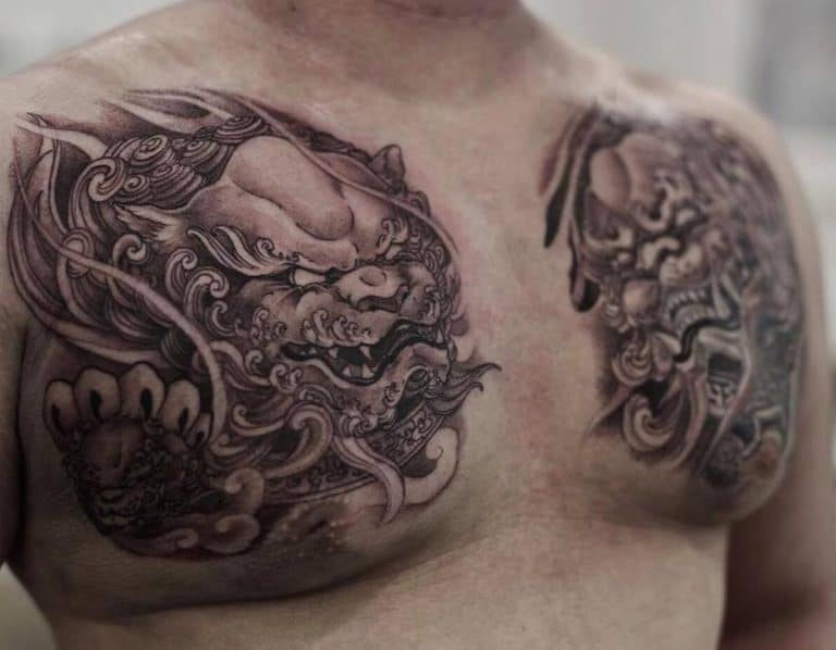Foo Dog Forearm Tattoo Placement - wide 8