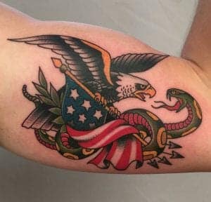 Traditional Eagle Tattoo 