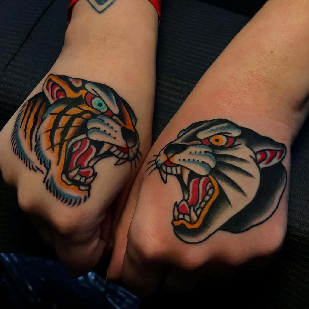 Tiger and Panther Tattoo