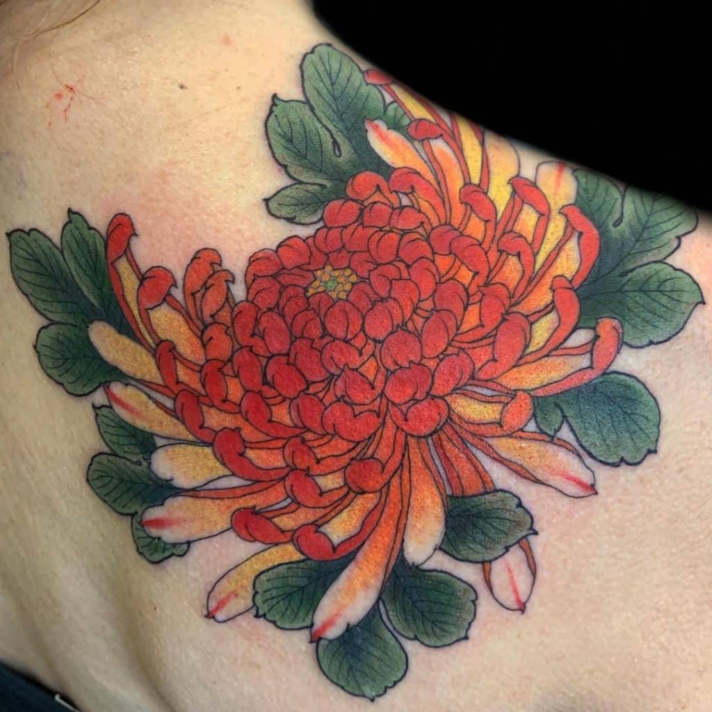 Japanese Chrysanthemum Tattoo