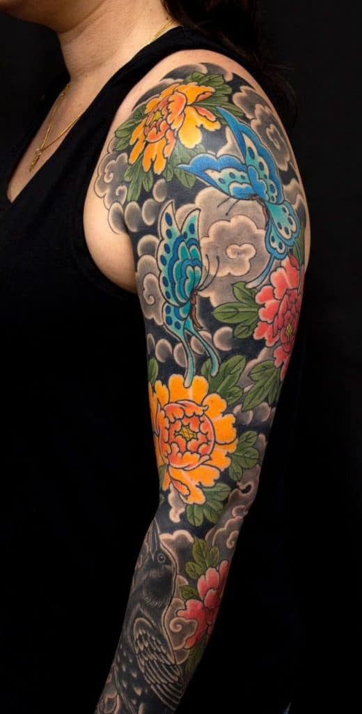Japanese Flower Tattoo