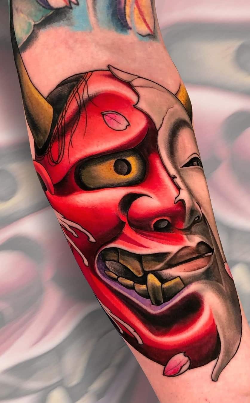 Hannya Mask Tattoo