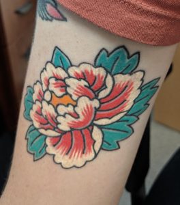 Small Japanese Flower Tattoo