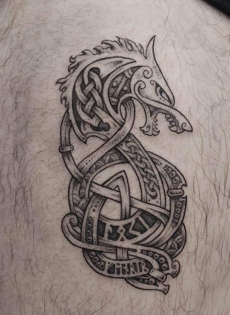 The Viking Wolf: 30+ Fenrir Tattoo Ideas
