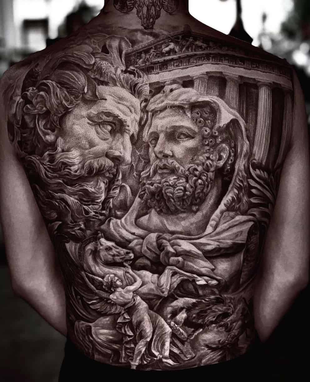 Details 141+ greek god tattoos poseidon
