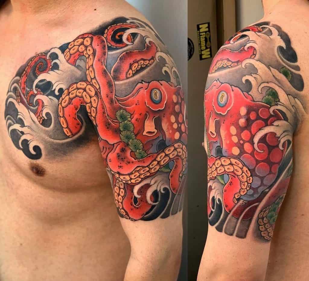Japanese Kraken Tattoo