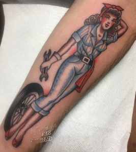 Mechanic Girl Tattoo