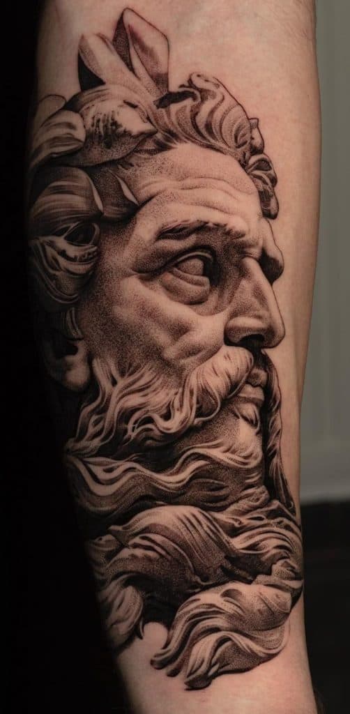 Portrait Greek Mythological Tattoo
