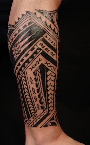 Samoan Calf Tattoo