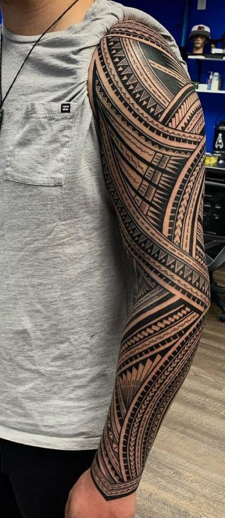 Samoan Sleeve Tattoo
