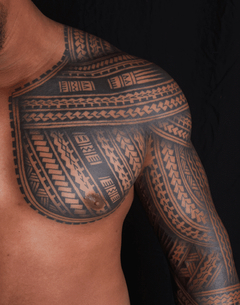 Photos of Tribal Tattoos by Ms. Love of Malu Tattoo