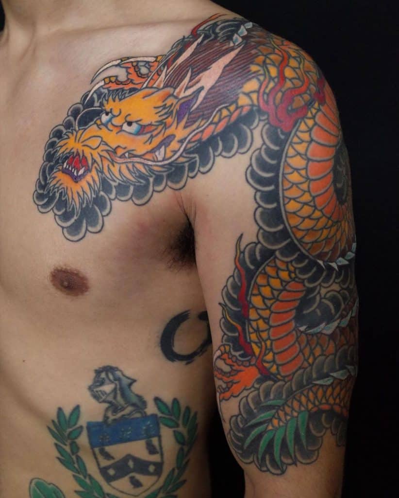 Tebori Dragon Tattoo