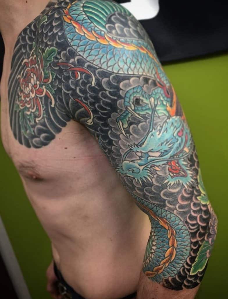 Tebori Dragon Tattoo