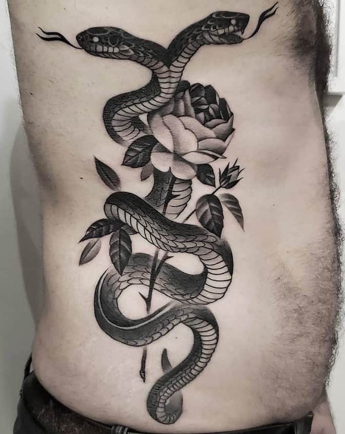 Two-headed Snake Tattoo