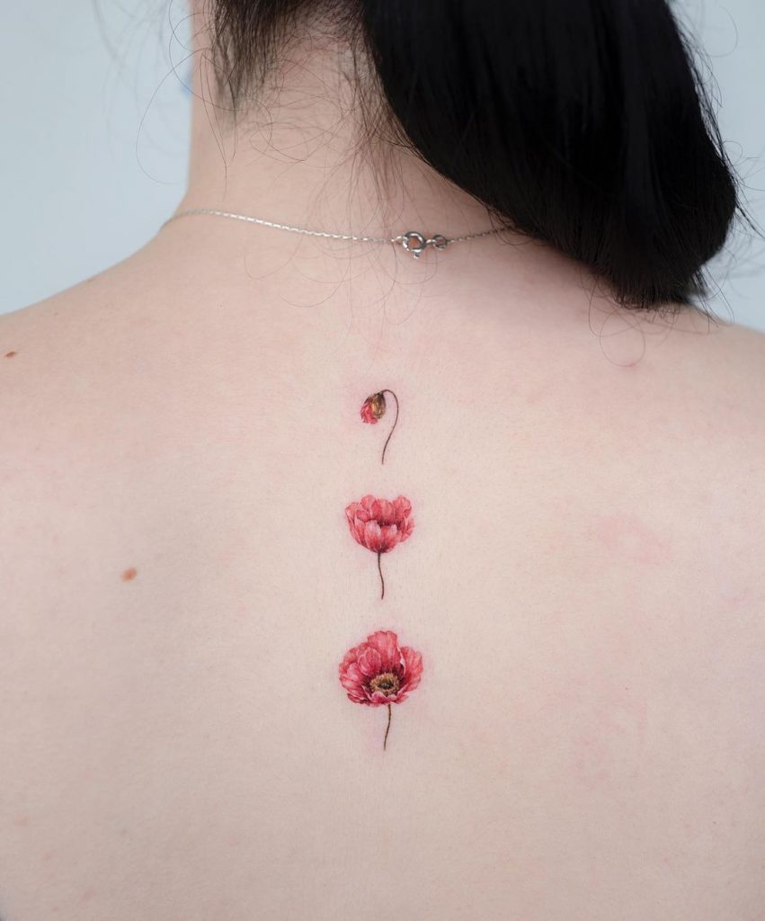 Blooming Flower Stages Tattoo