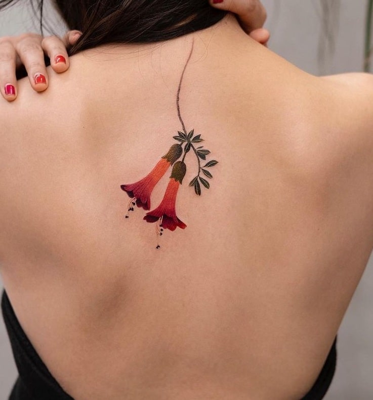 Floral Back-piece Tattoo