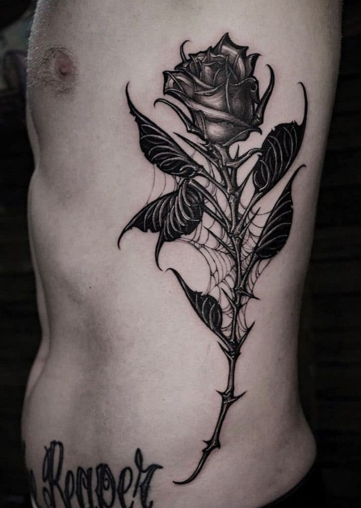 Flower Rib-cage Tattoo