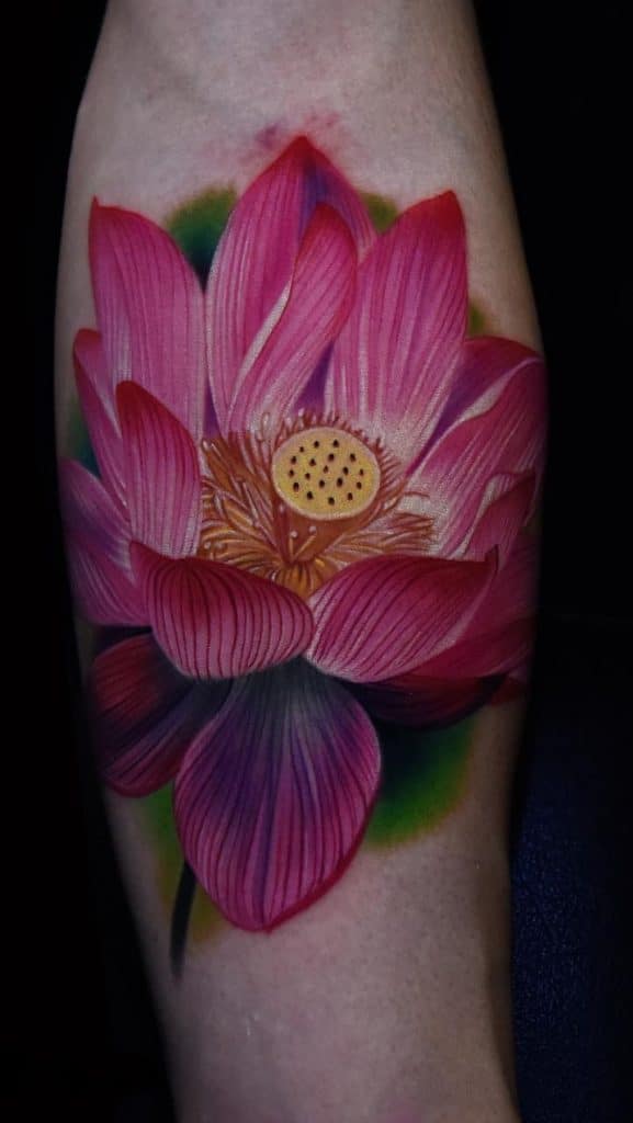 Flower Tattoo on the Forearm