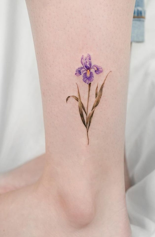 Small Iris Tattoo