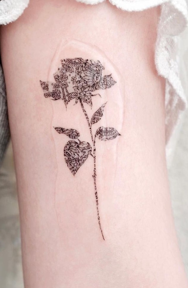 Lace Flower Tattoo