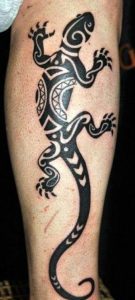 Polynesian Lizard Tattoo