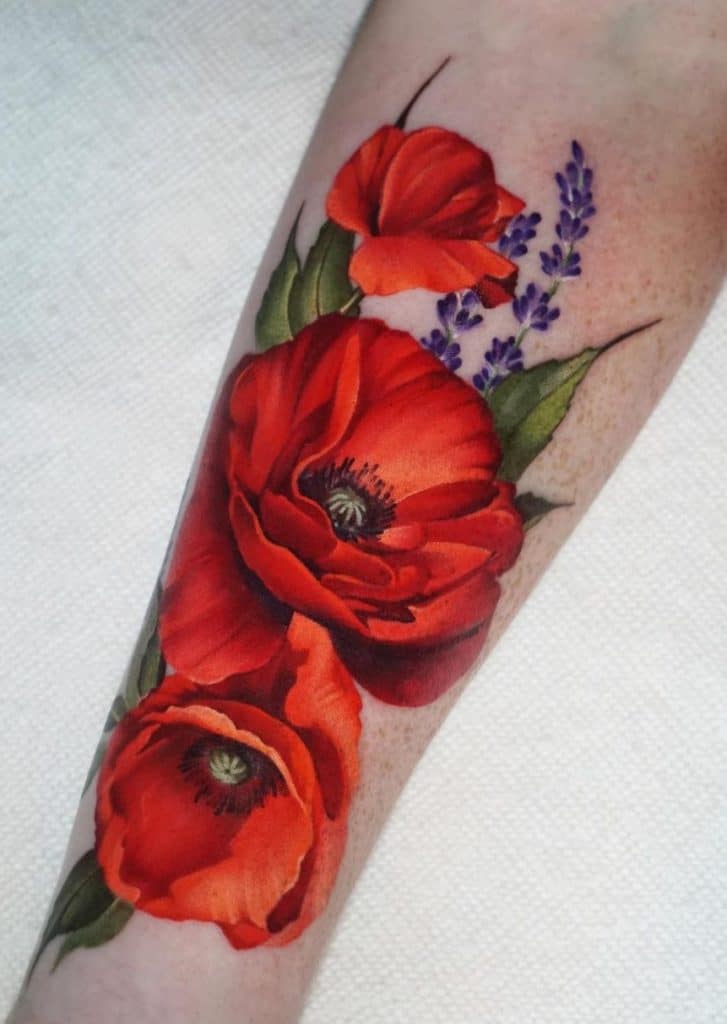 Poppy Flower Tattoo