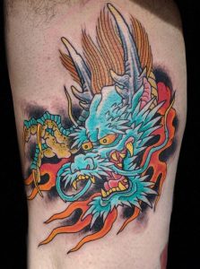 Small Japanese Dragon Tattoo