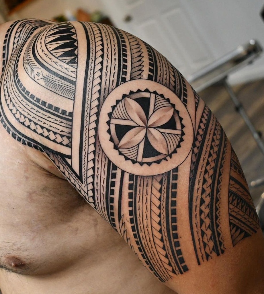 Tribal Flower Tattoo