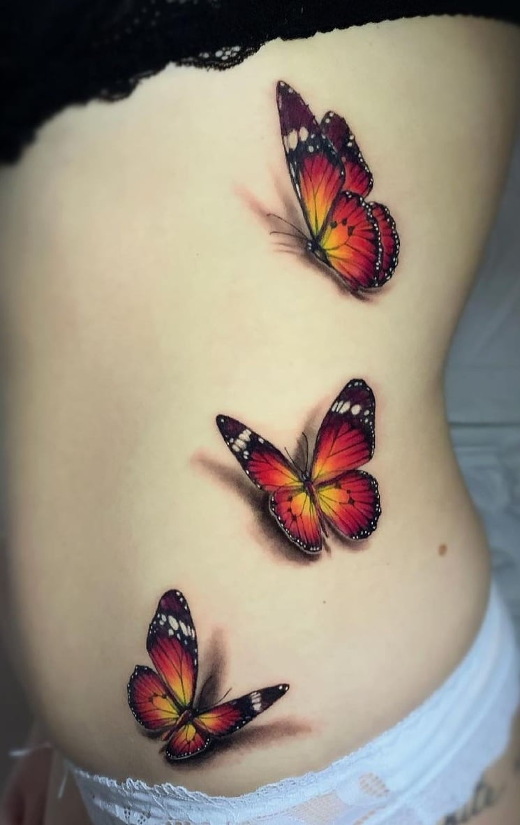 20+ 3D Butterfly Tattoo Ideas