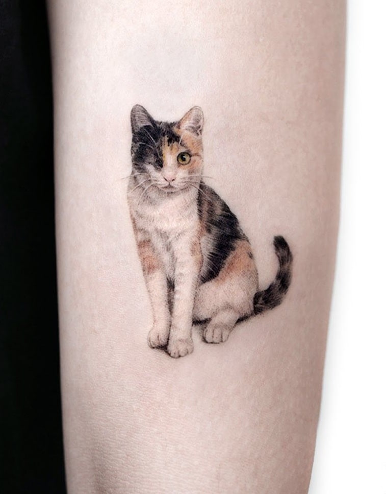 Calico Cat Tattoo