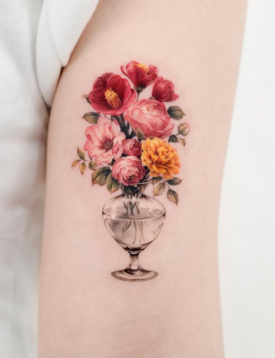 Amazing Flowers Tattoo | InkStyleMag