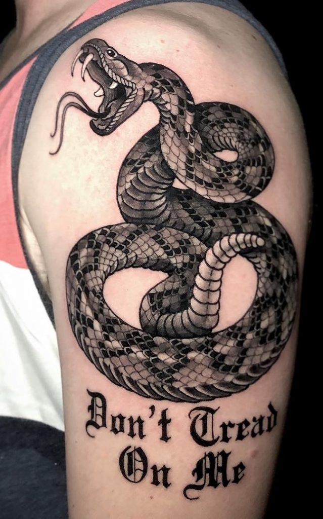 Don’t tread on me Snake Tattoo