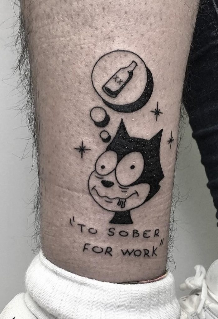 Felix The Cat Tattoo