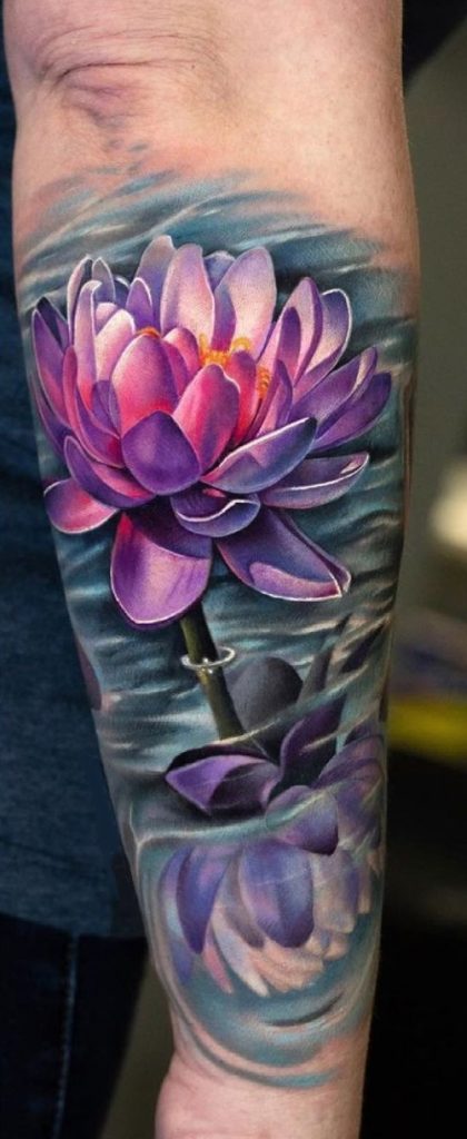 Purple Lotus Tattoo
