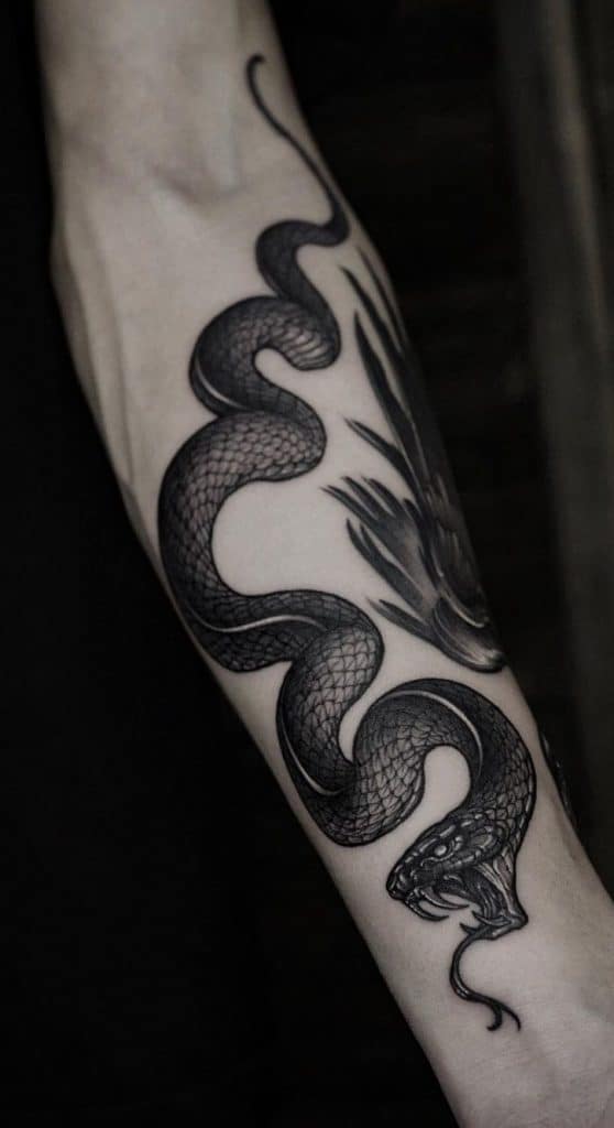 Snake Forearm Tattoo