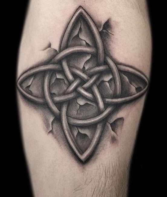 Celtic Four-Cornered Knot Tattoo