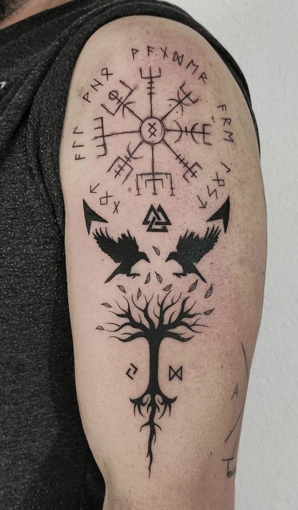 Yggdrasil with Viking Tattoos
