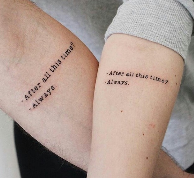 After All This Time Always Couple Tattoos