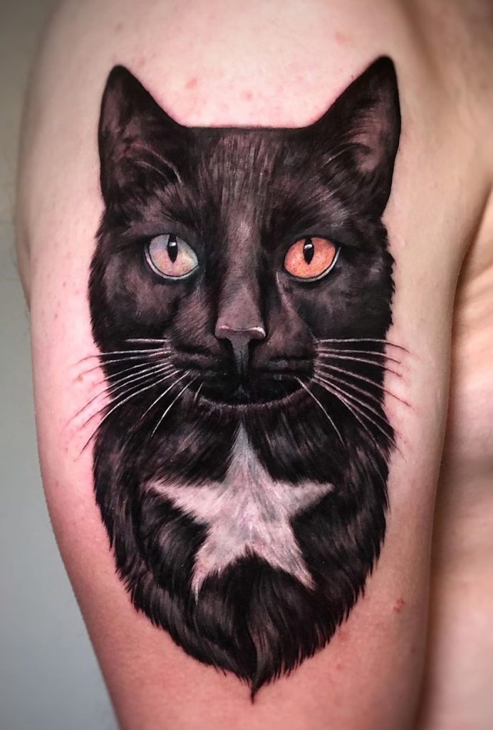 Cat Portrait Tattoo