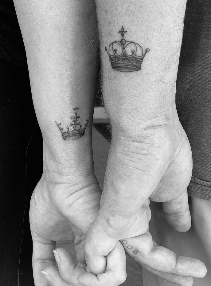 Crown Couple Tattoos