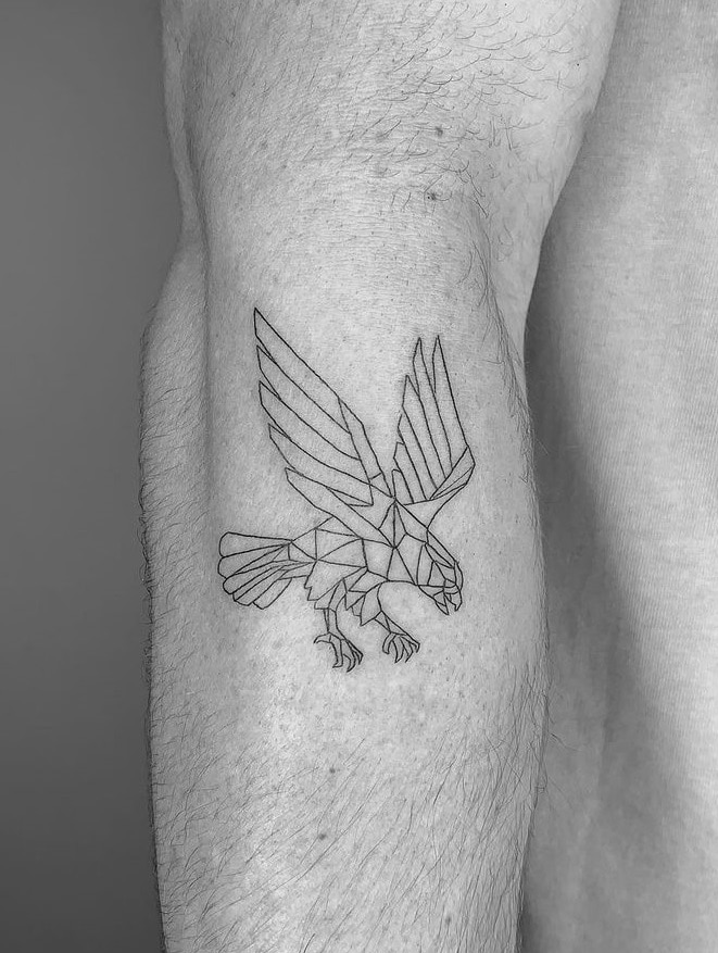 Geometric Eagle Tattoo 
