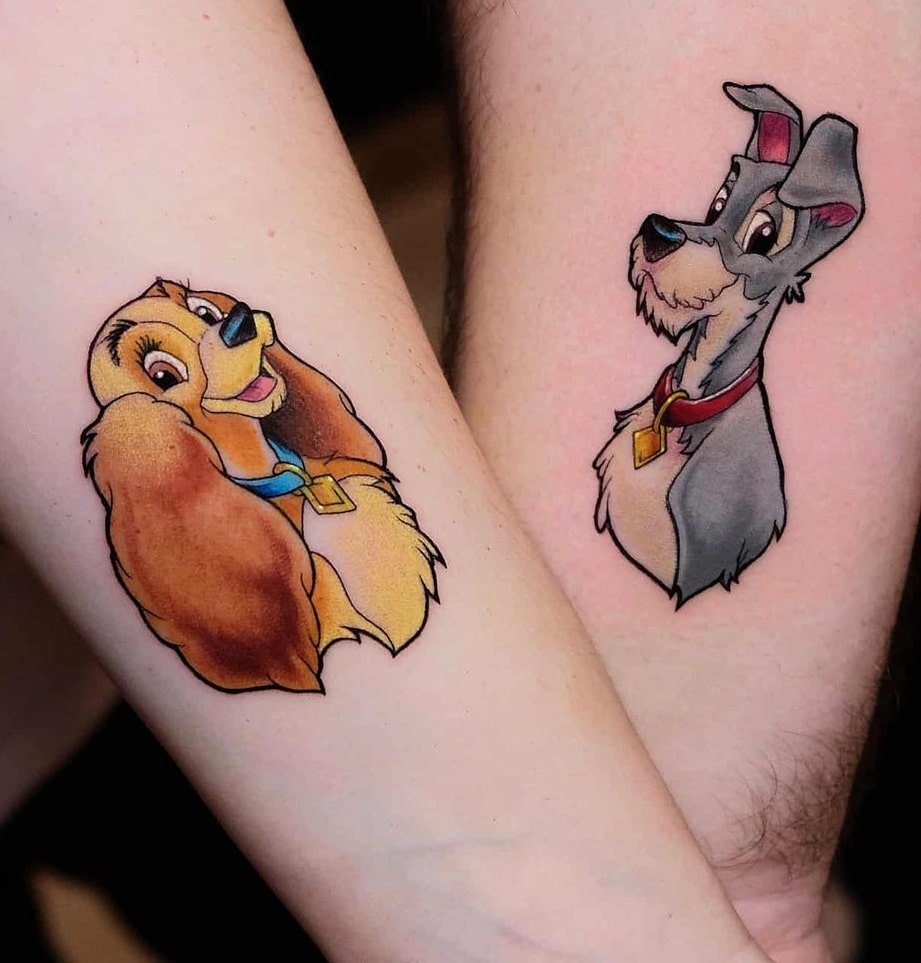 Lady and The Tramp Matching Tattoos